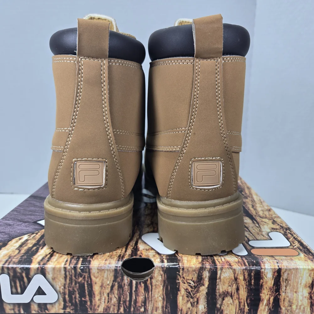 Fila Edgewater 12 Wheat Tan Outdoor Boots Men's Size 8 New w/ Small Flaws